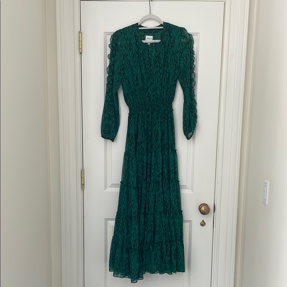 MISA Los Angeles Green Dress